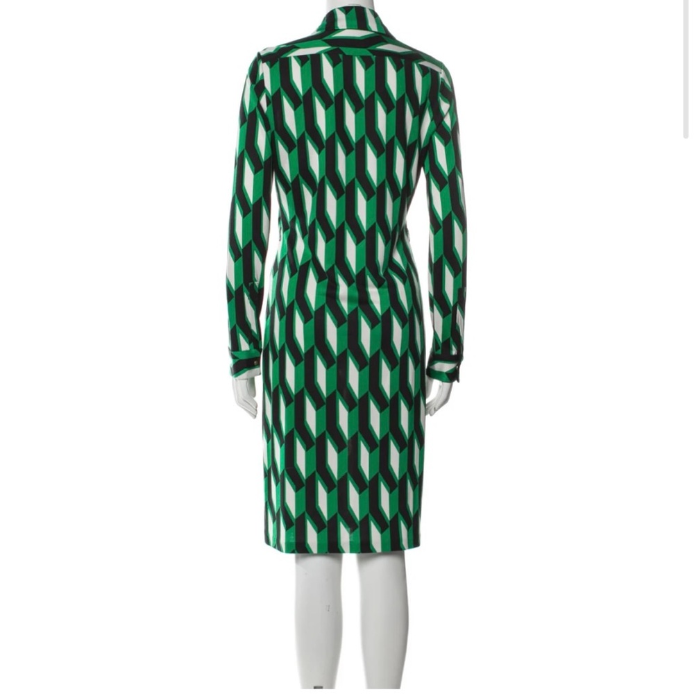 DIANE VON FURSTENBERG Silk Knee-Length Dress - Picture 3 of 15